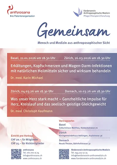 Flyer "Gemeinsam - Mensch und Medizin aus anthroposophischer Sicht"